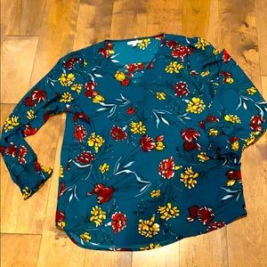 Maurices Large floral sheer top